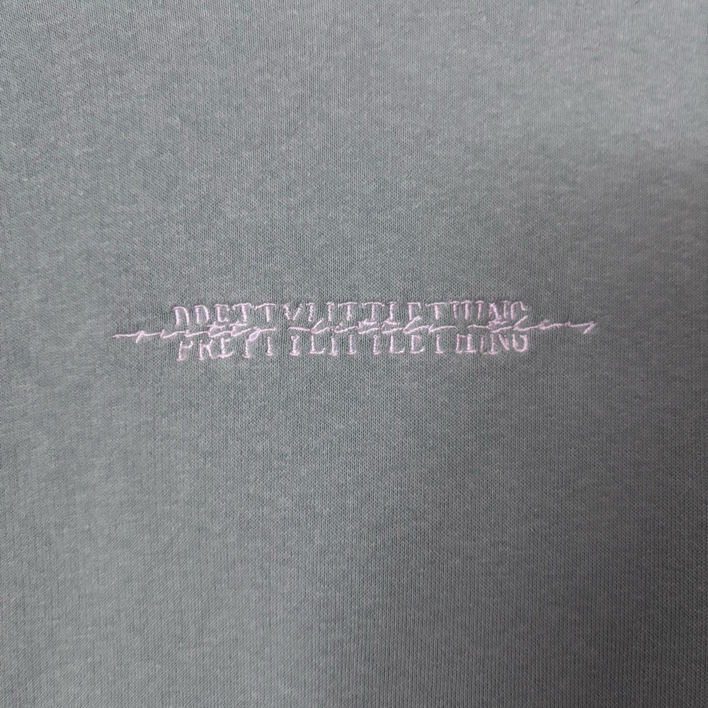 Prettylittlething Teal Fleece Hoodie View 3